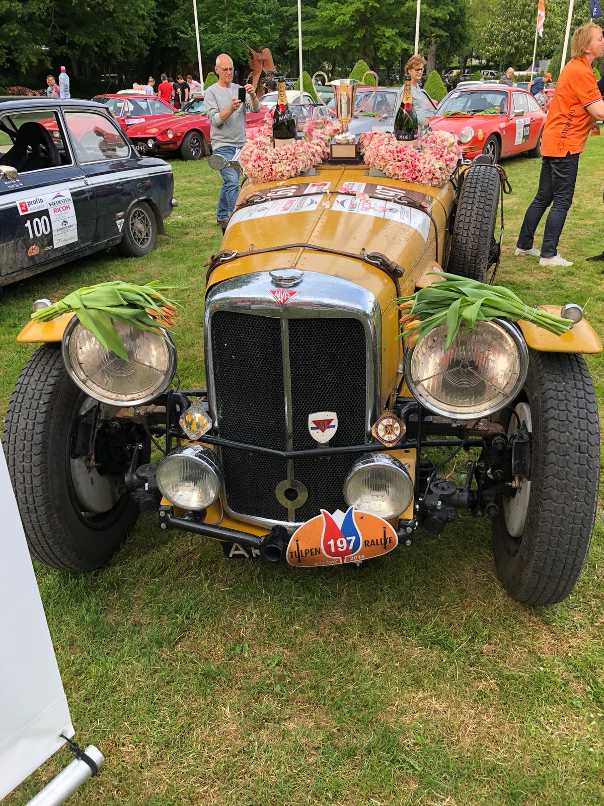 Alvis Speed 25 Special after winning the 2018 Tulpen Rallye. 