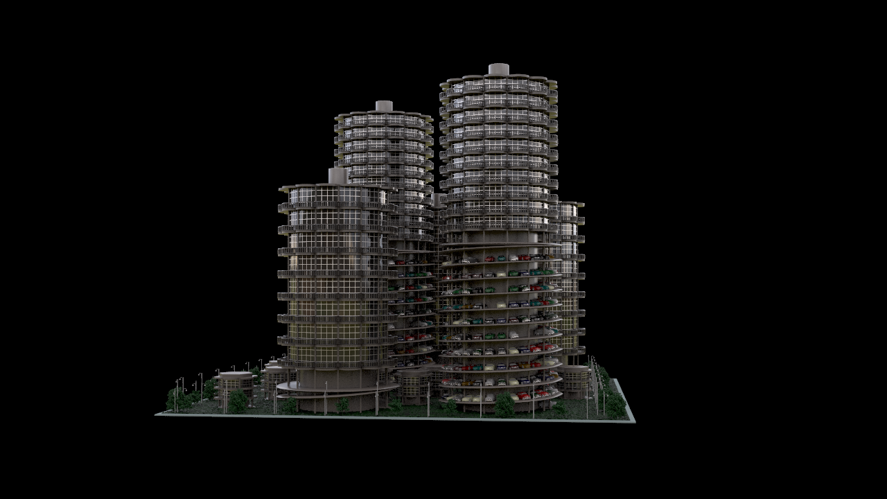 Procedural Modeling Marina Tower