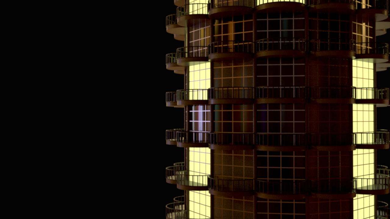 Procedural Modeling Marina Tower