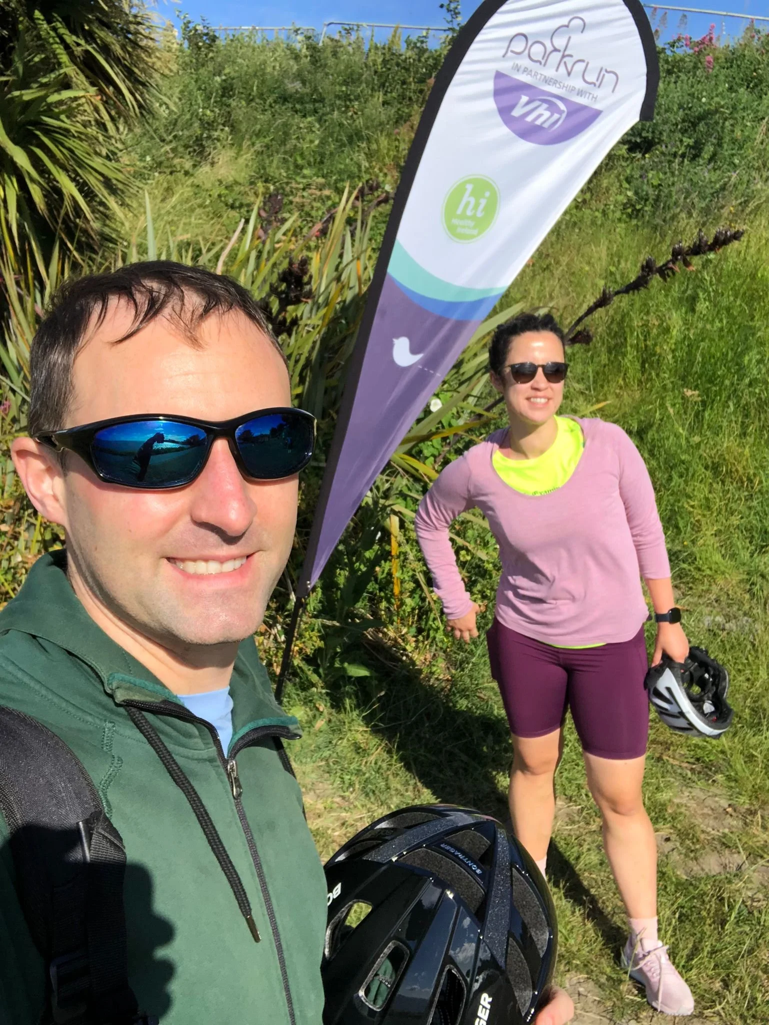 selfie at poolbeg flag