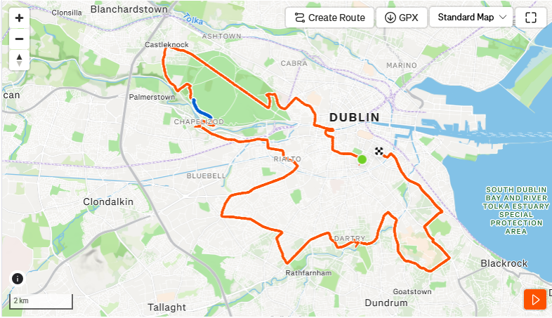 Dublin Marathon 2026 Route
