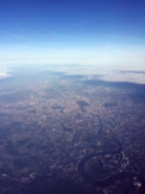 A view of London from the air