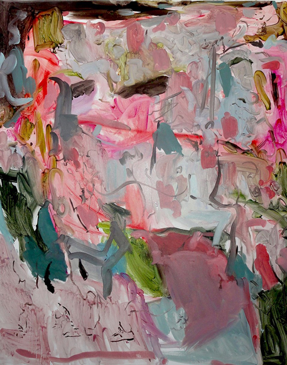 Painting from series “Held On The Tips Of Fingers”By Tomo Campbell