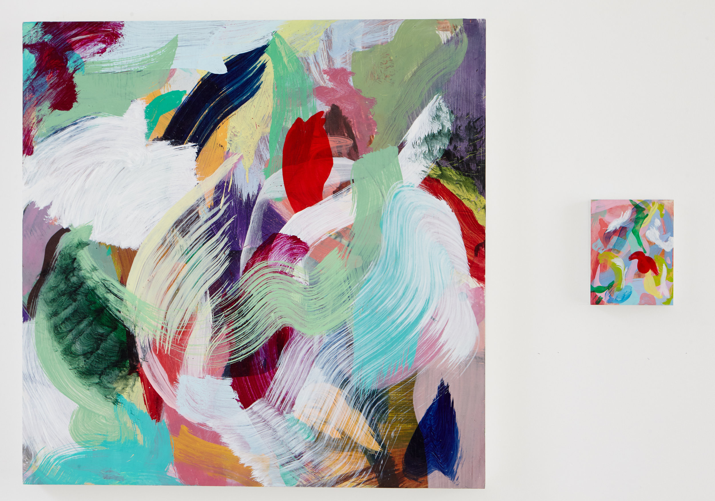 Shaun Mcdowell Kapellmeister, 2017, Oil on board, 80cm x 80cm Danity, 2017, Oil on board, 15cm x 20cm 
