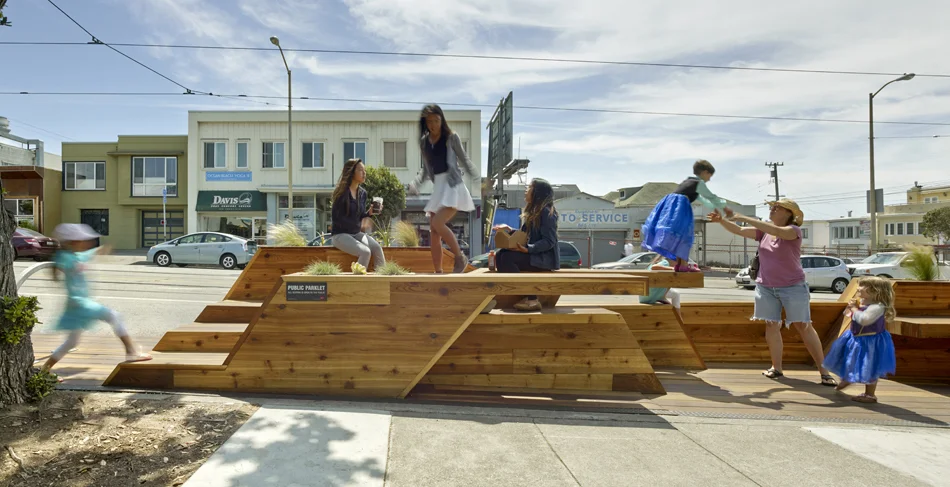 Interstice Architects Sunset Parklet Parklet