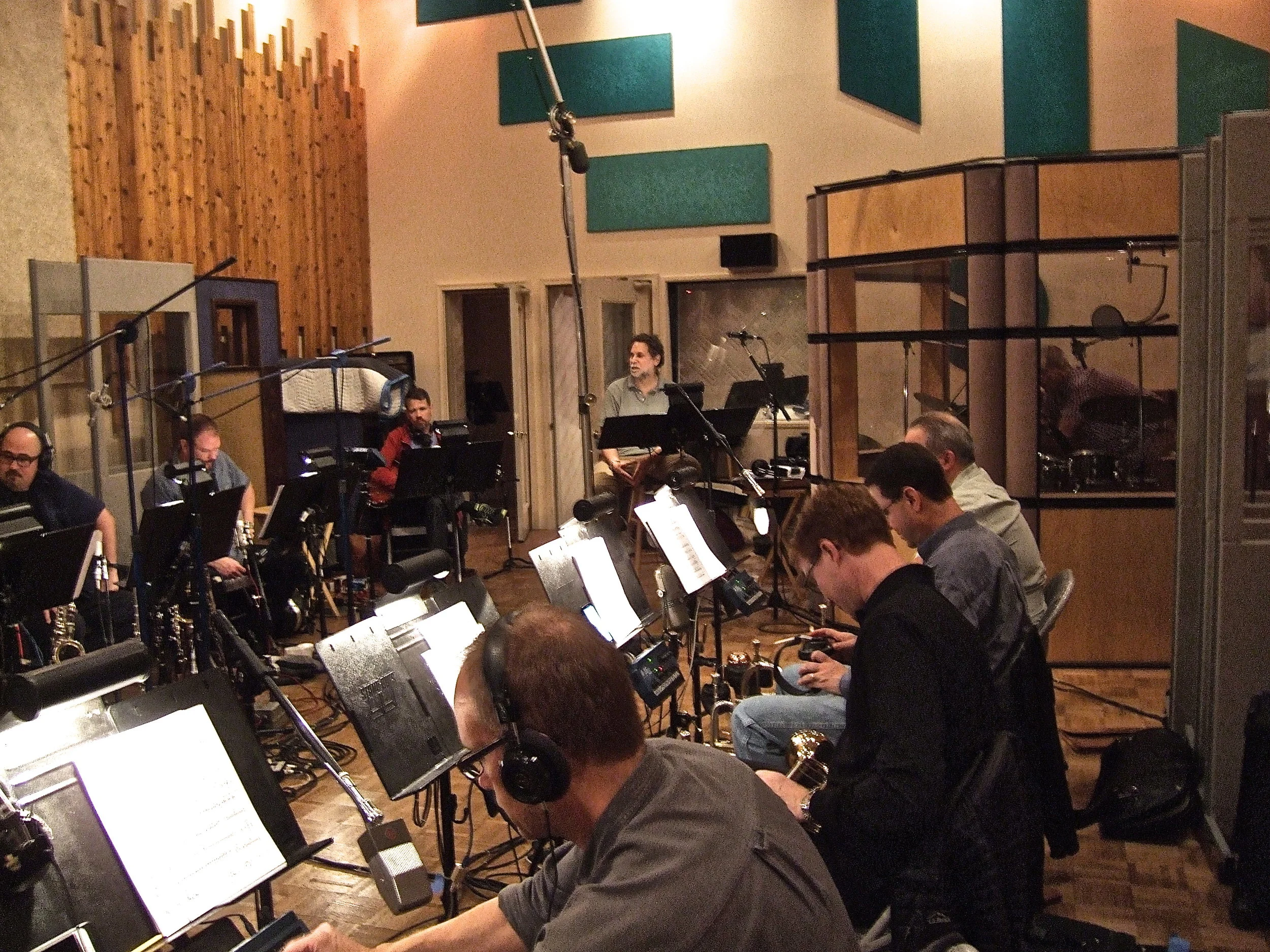 Listening to playback -- "I don't remember flubbing that note!"