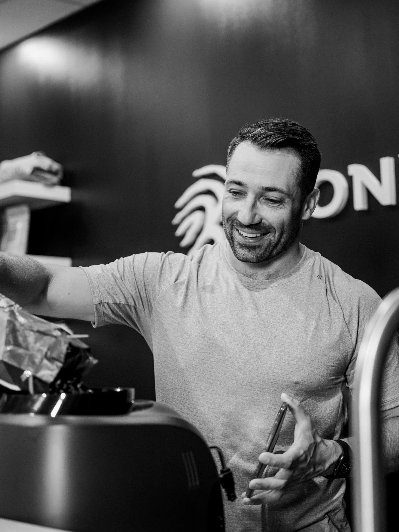 espresso bar at fitness studio