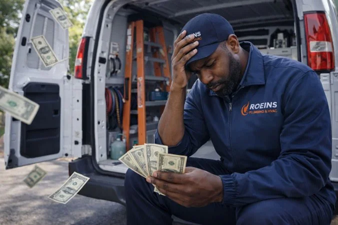 HVAC staff worrying about money