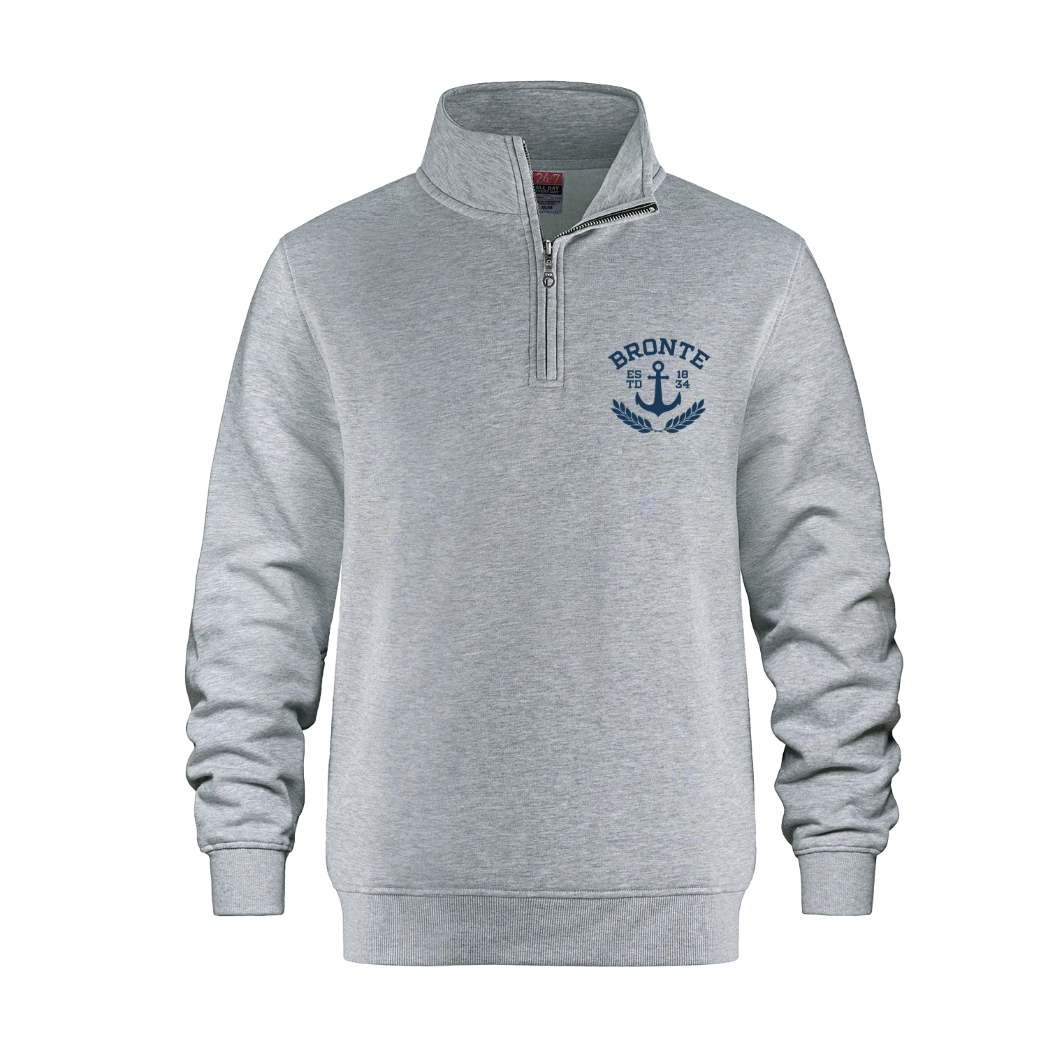 Grey Quarter Zip - Bronte Crest