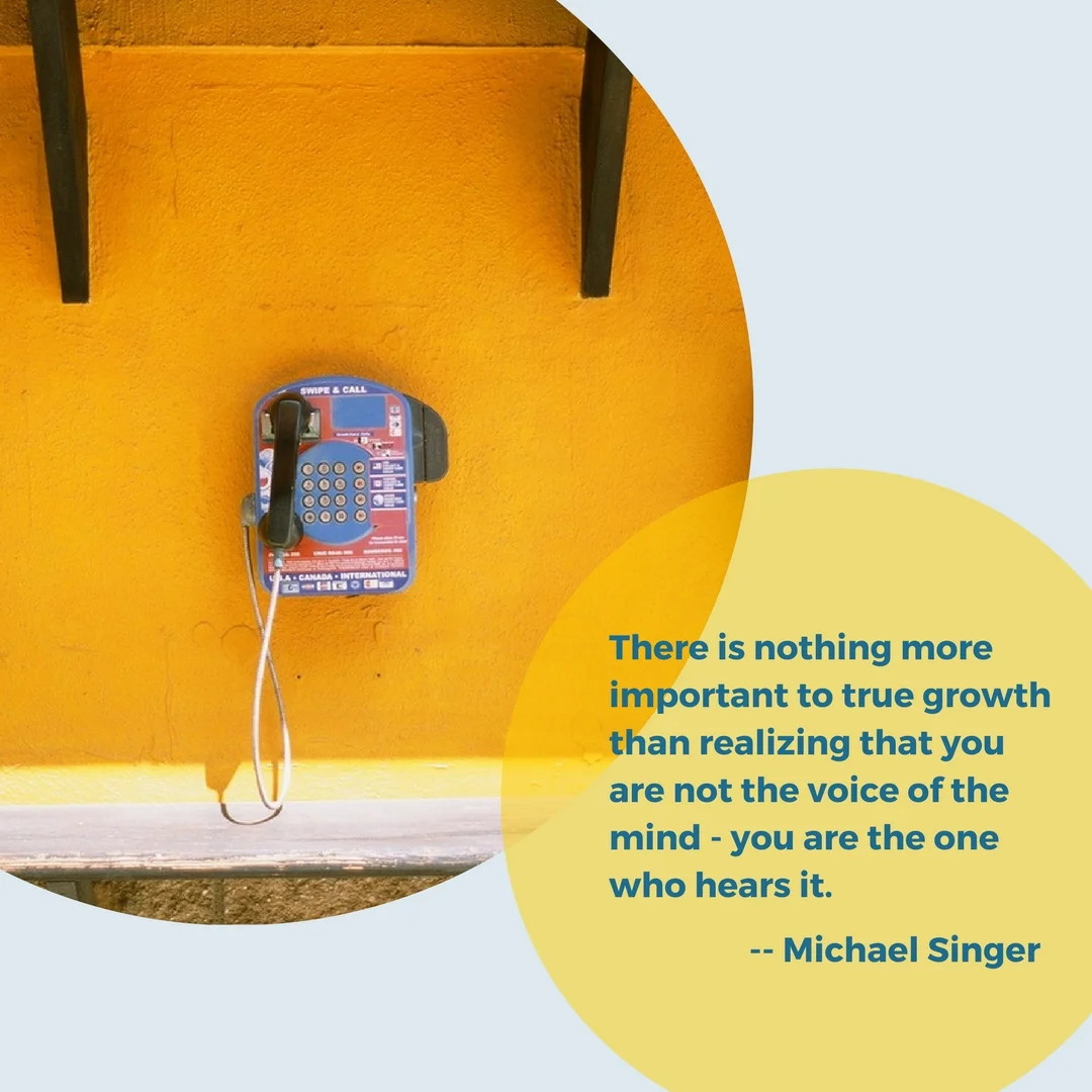 From Michael Singer's book, "The Untethered Soul: The Journey Beyond Yourself."