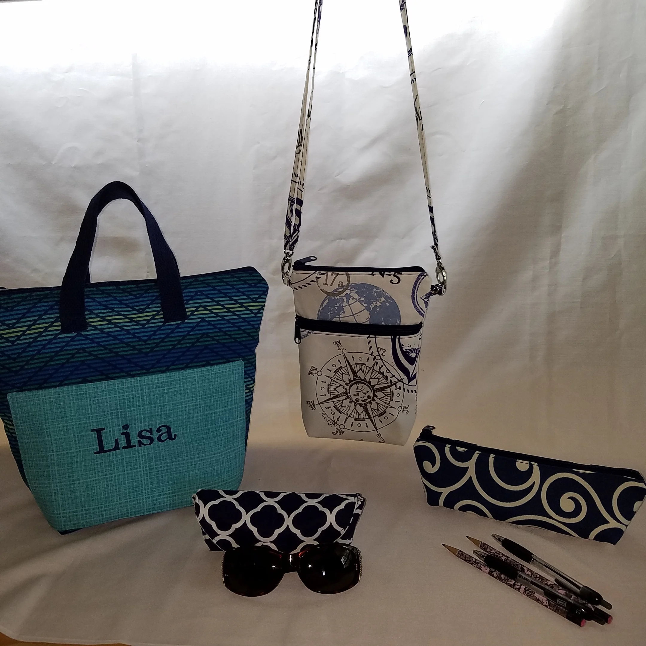 "Lunch Bag", "Walk About Plus", "Glass Case" & Pencil Pouch