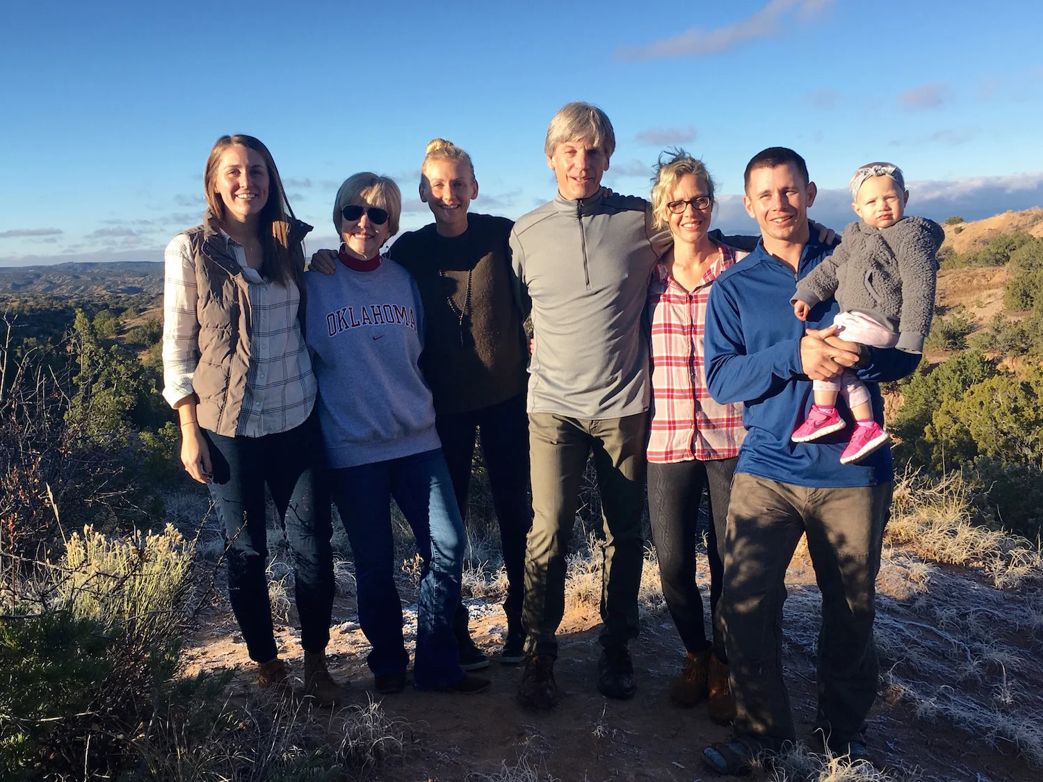 Martin Holland with his family