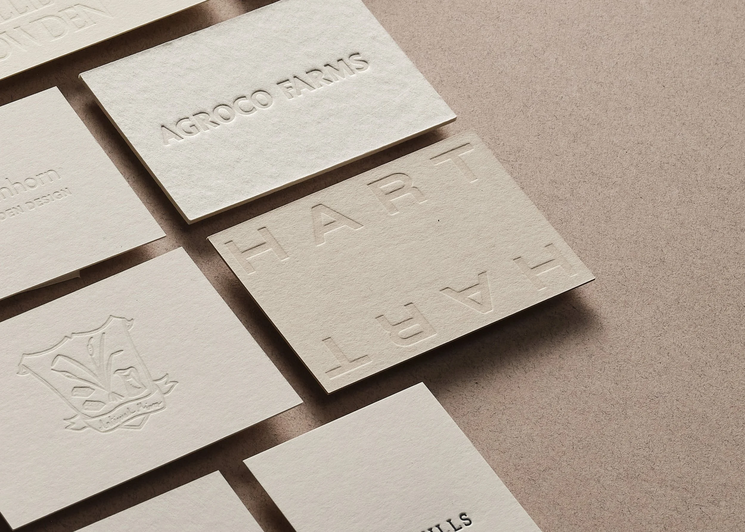 Shadow deboss letterpress ink quality business cards