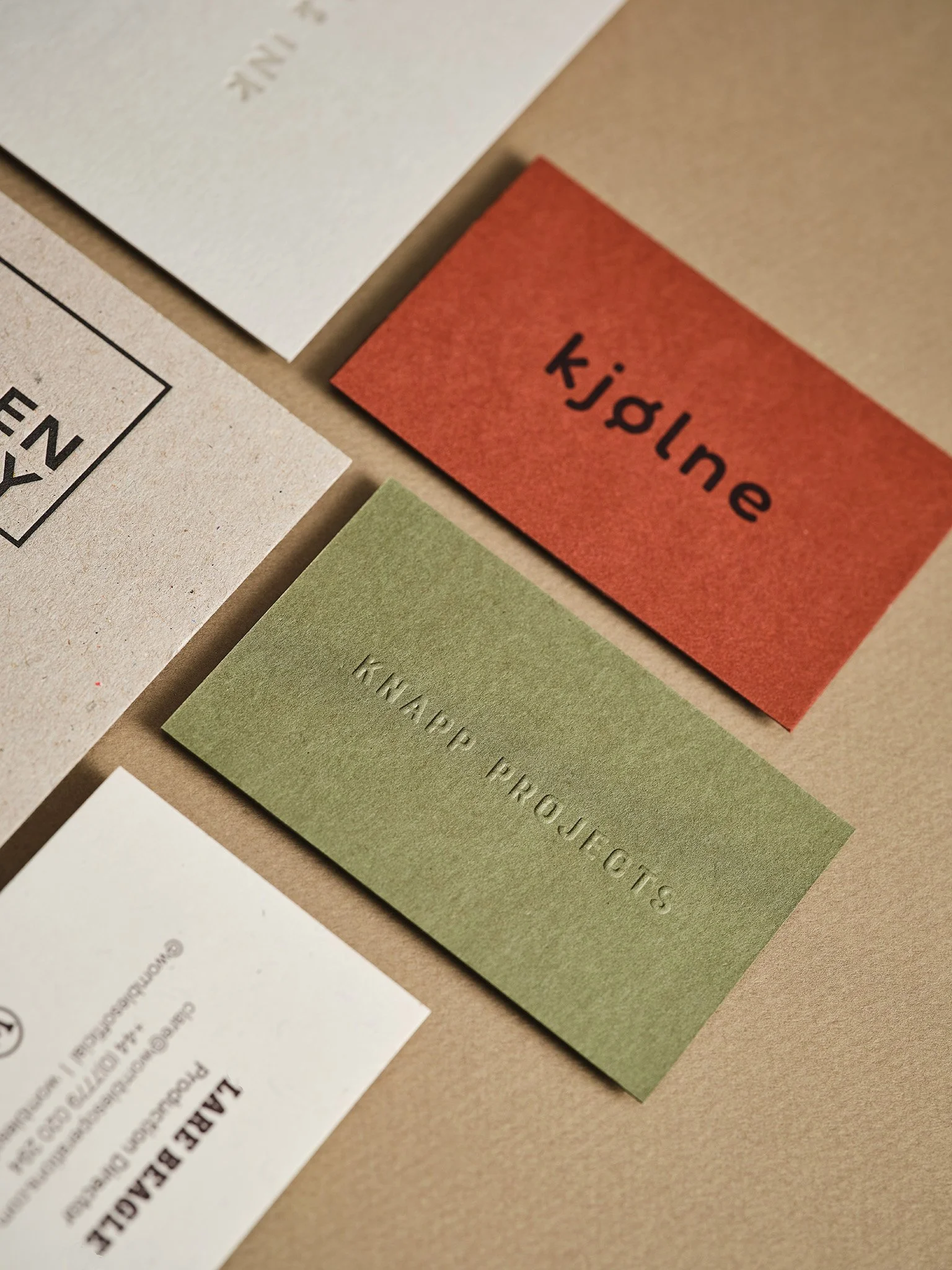 Embossed Business Cards