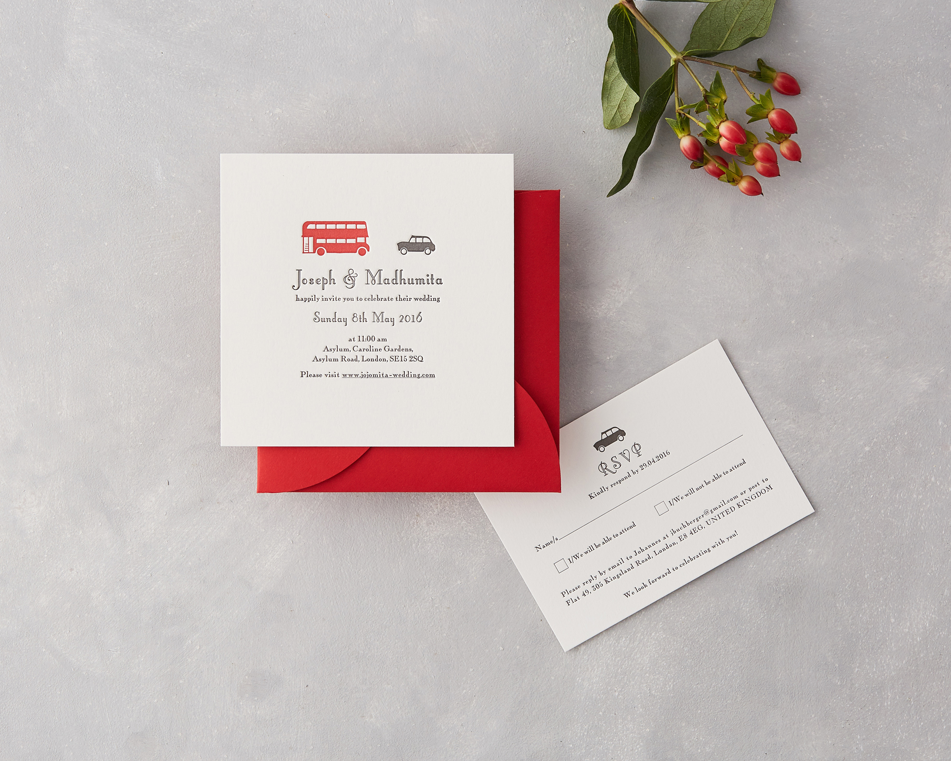 London Wedding Invitations