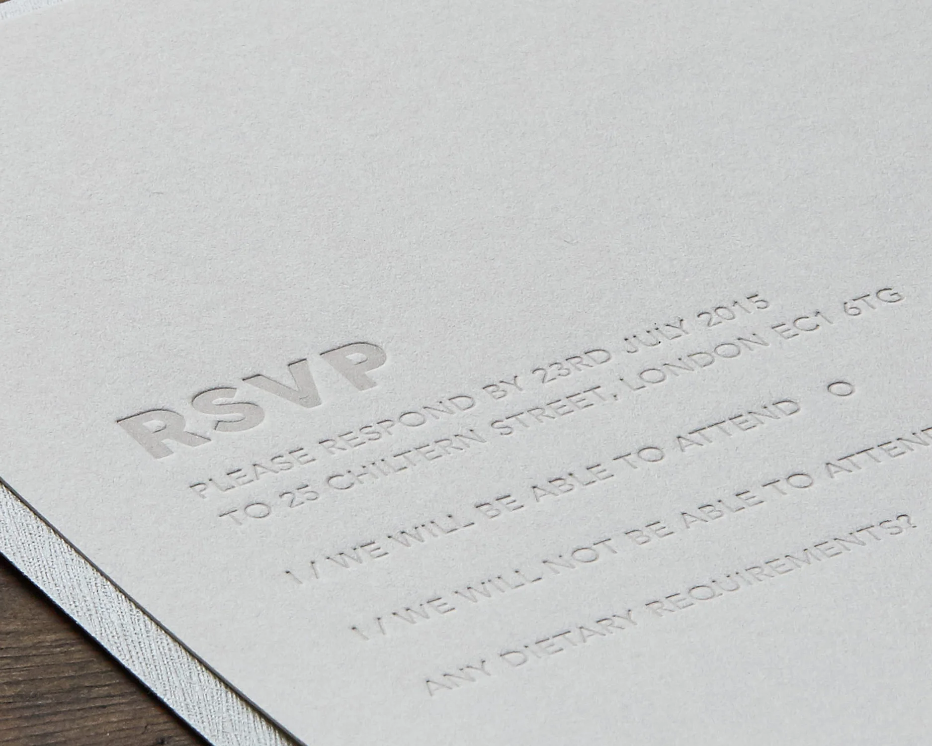 RSVP detail