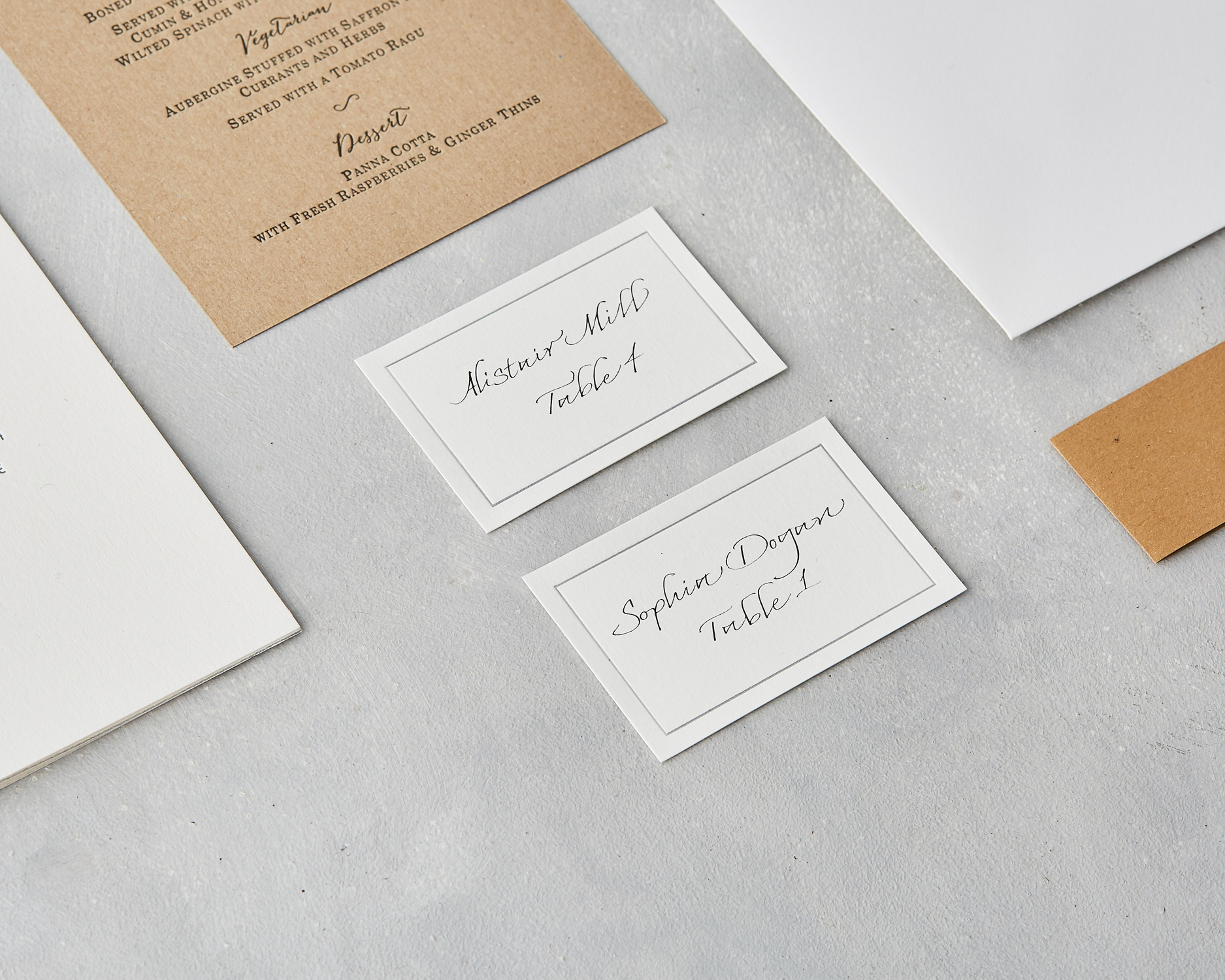 Place Setting Cards