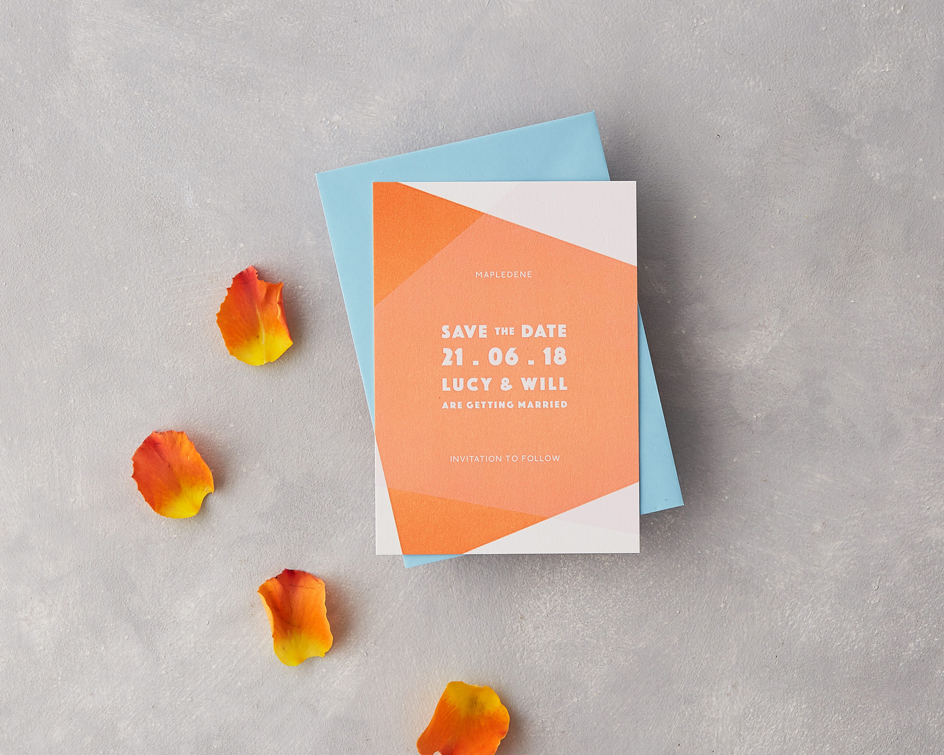 Letterpress Save The Date