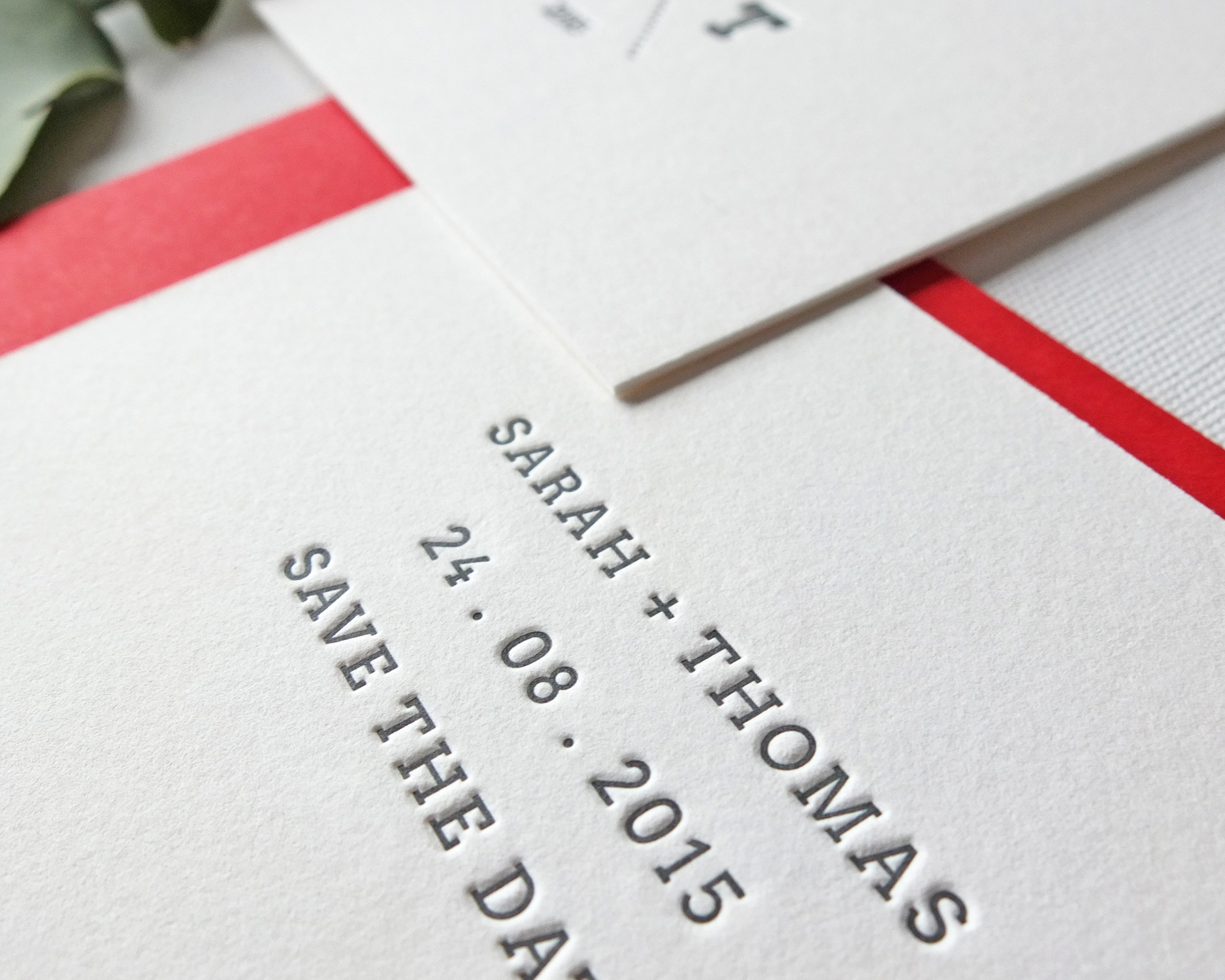 Letterpress Save The Date