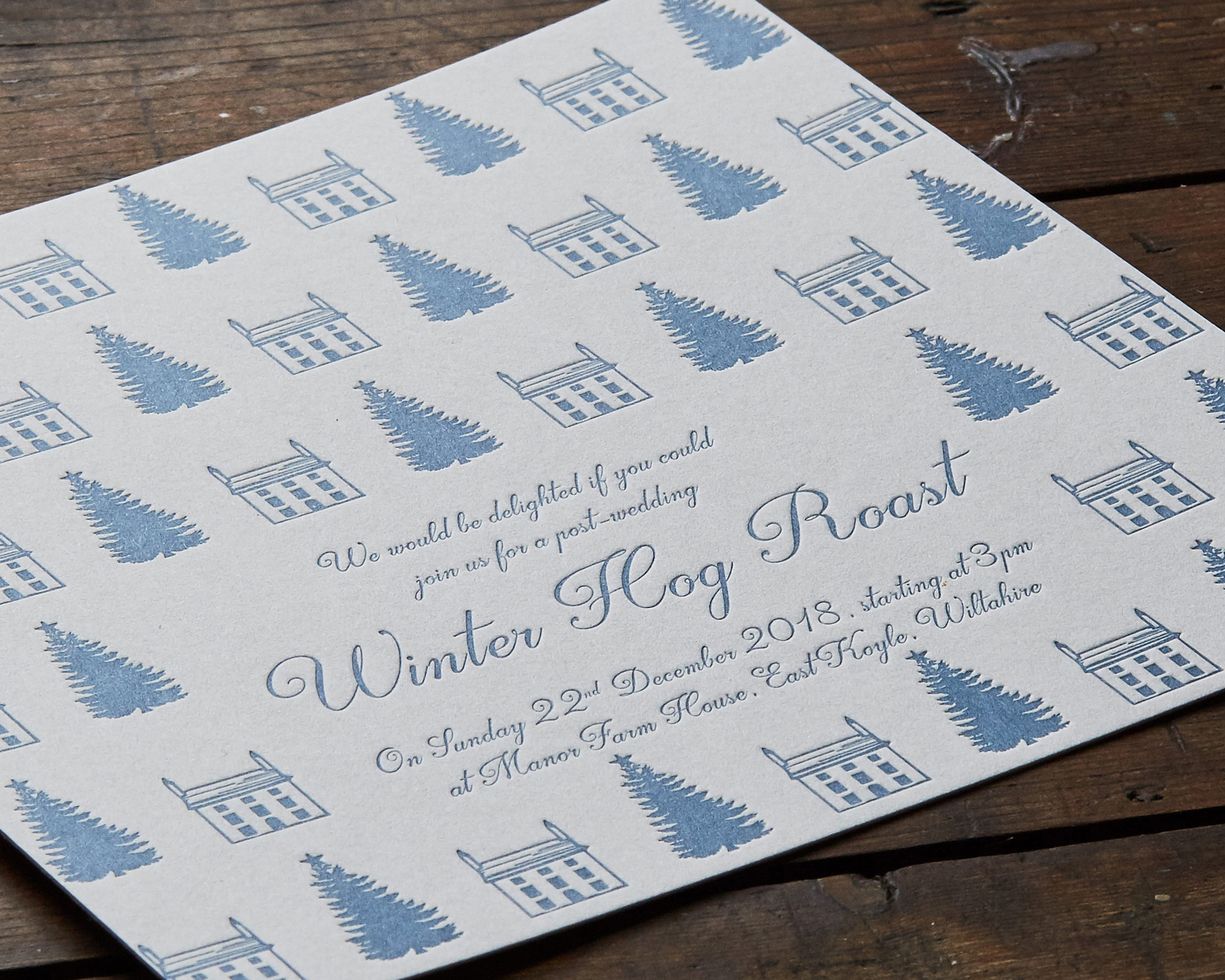 Winter Pattern Card