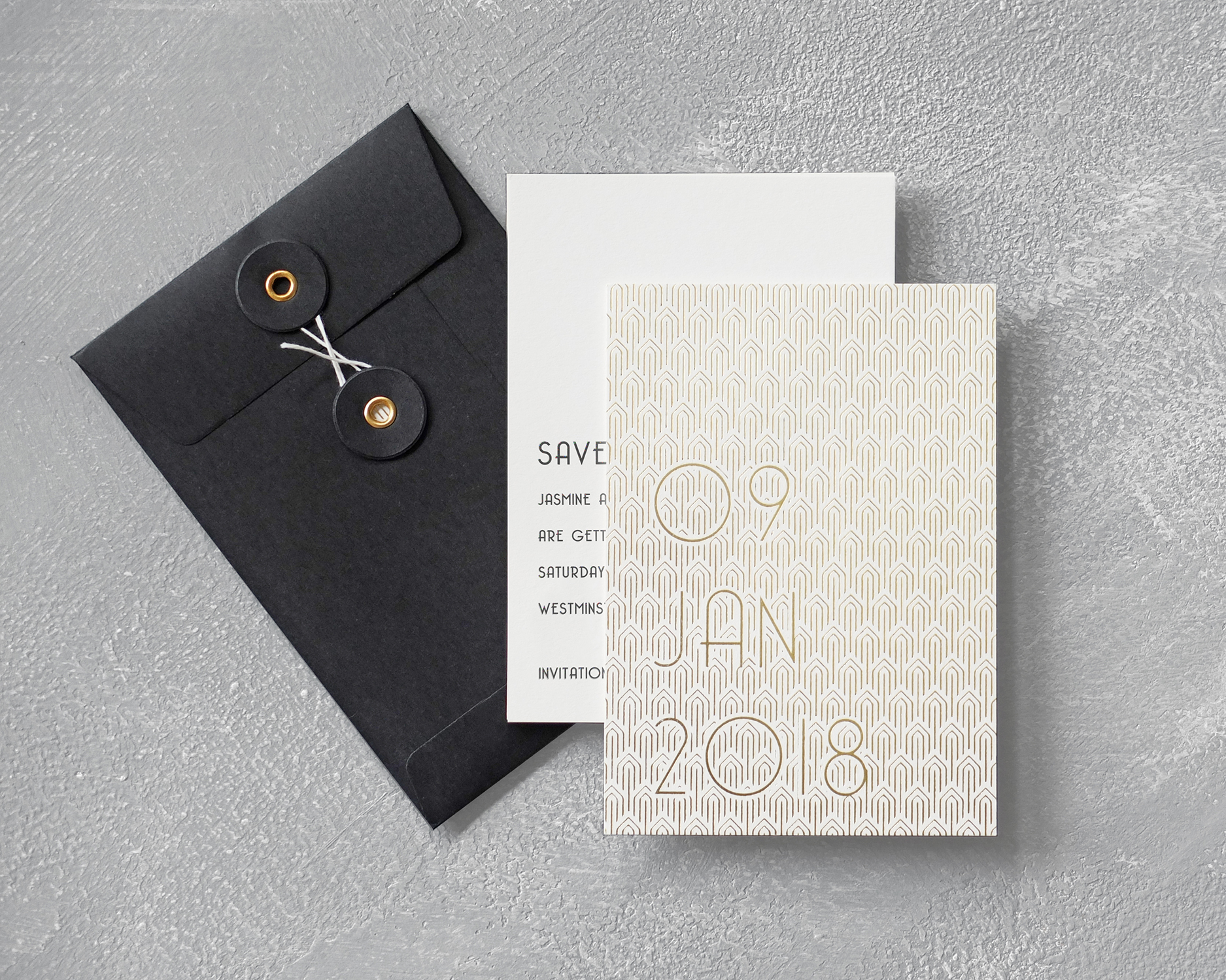 Art Deco Save the Date