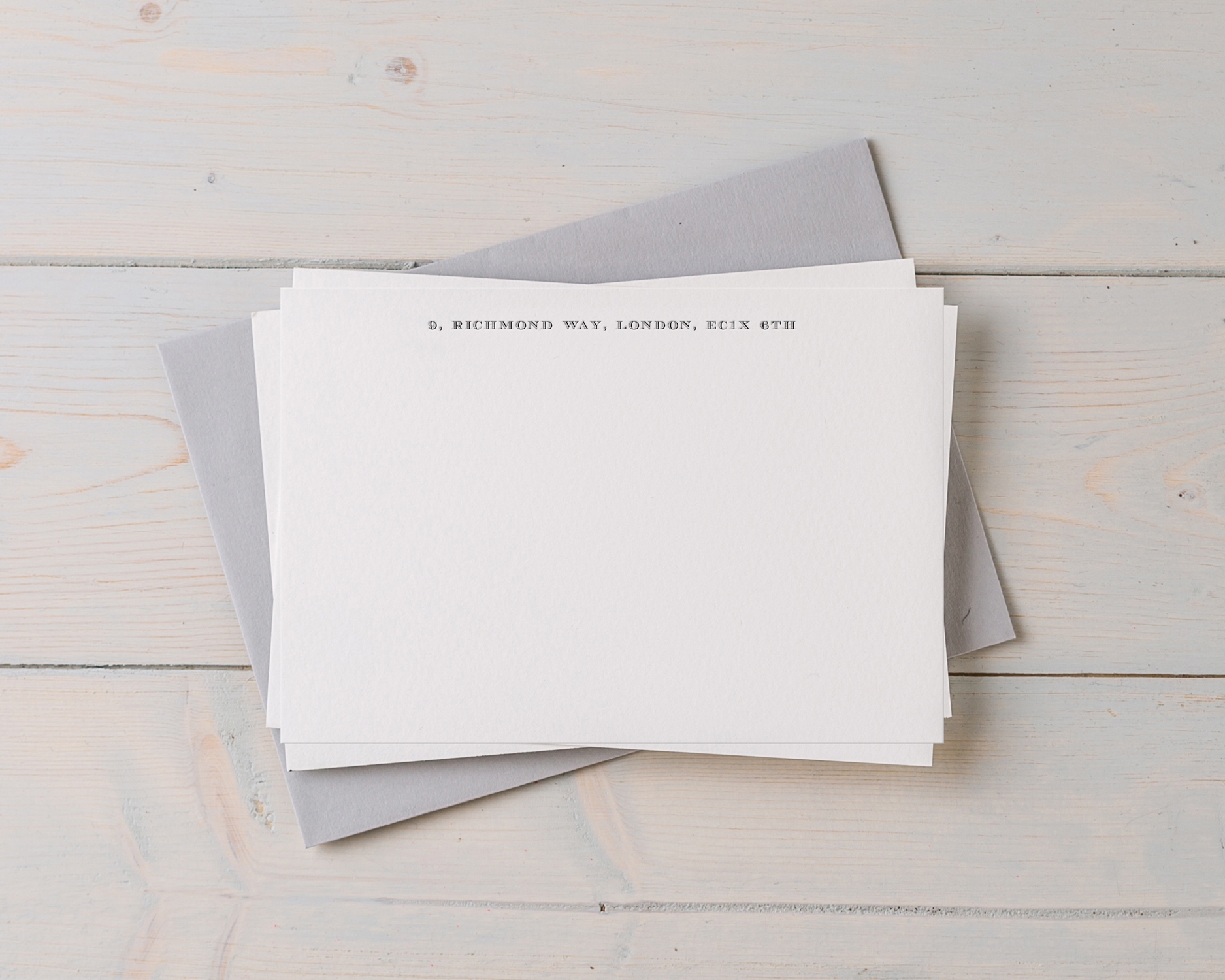 Bespoke Letterpress Correspondence Cards