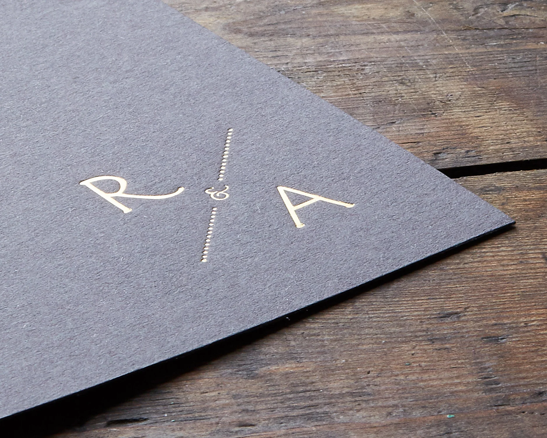 Gold Foil Monogram