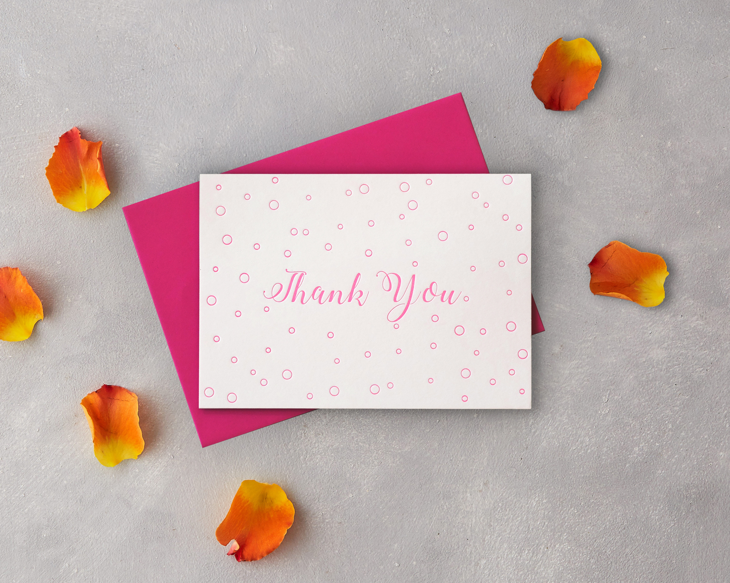 Pink Champagne | Thank You Card