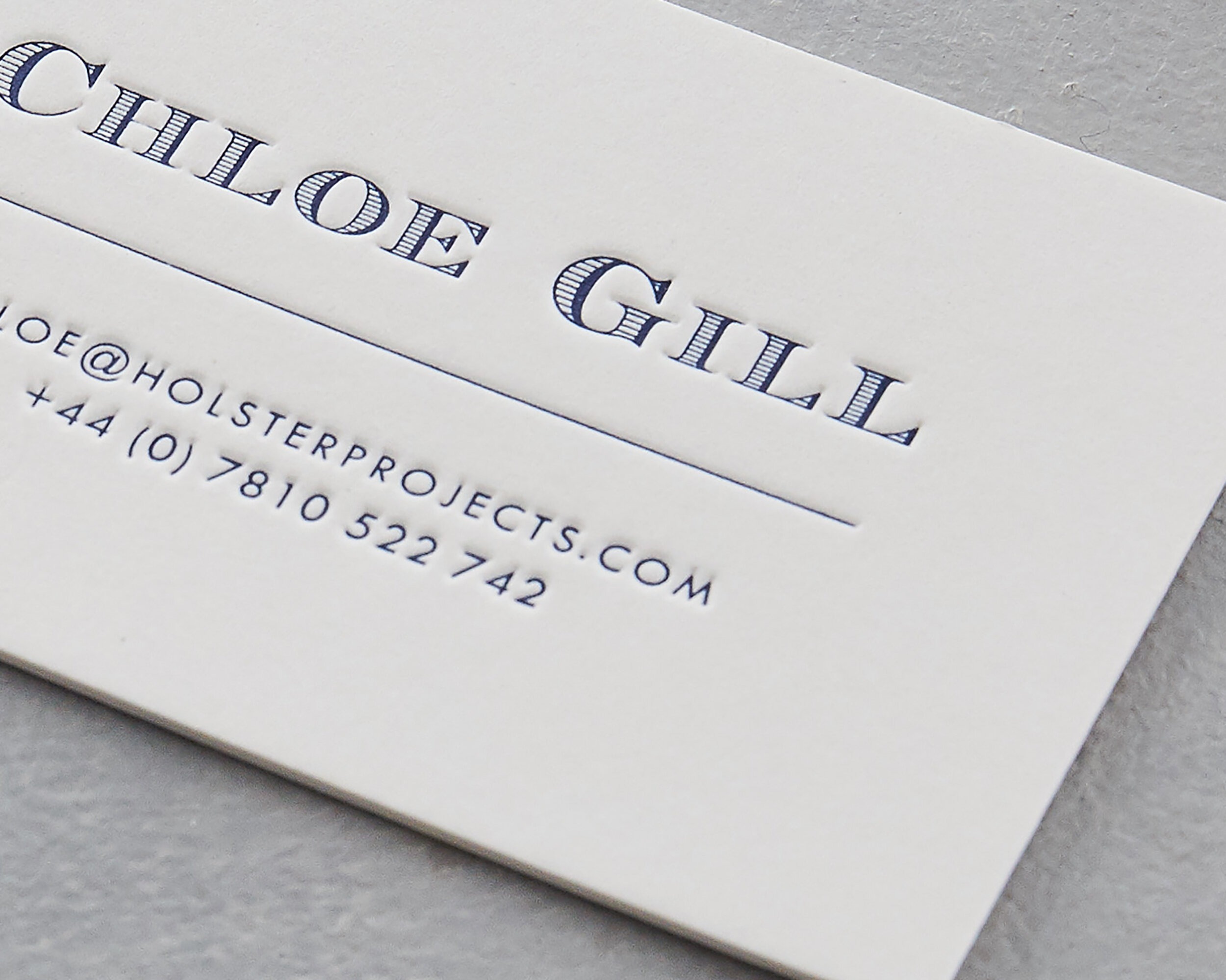letterpress calling cards