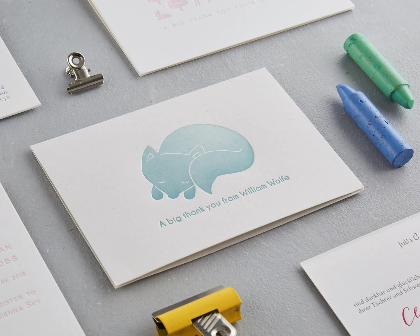 cheap personalised thank you cards