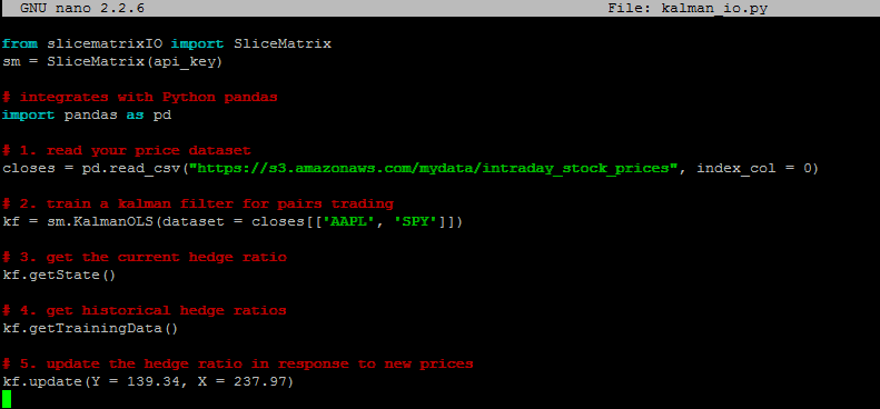 Users access SliceMatrix-IO via Python SDK which is designed to get users up and running fast with a few lines of code.