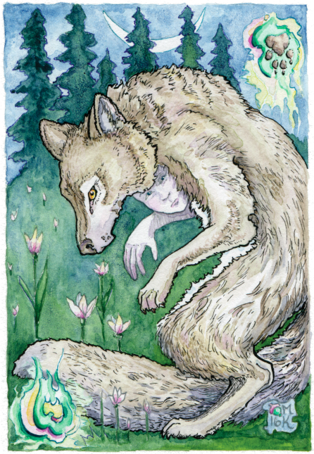 6 of Flame from The Stolen Child Tarot