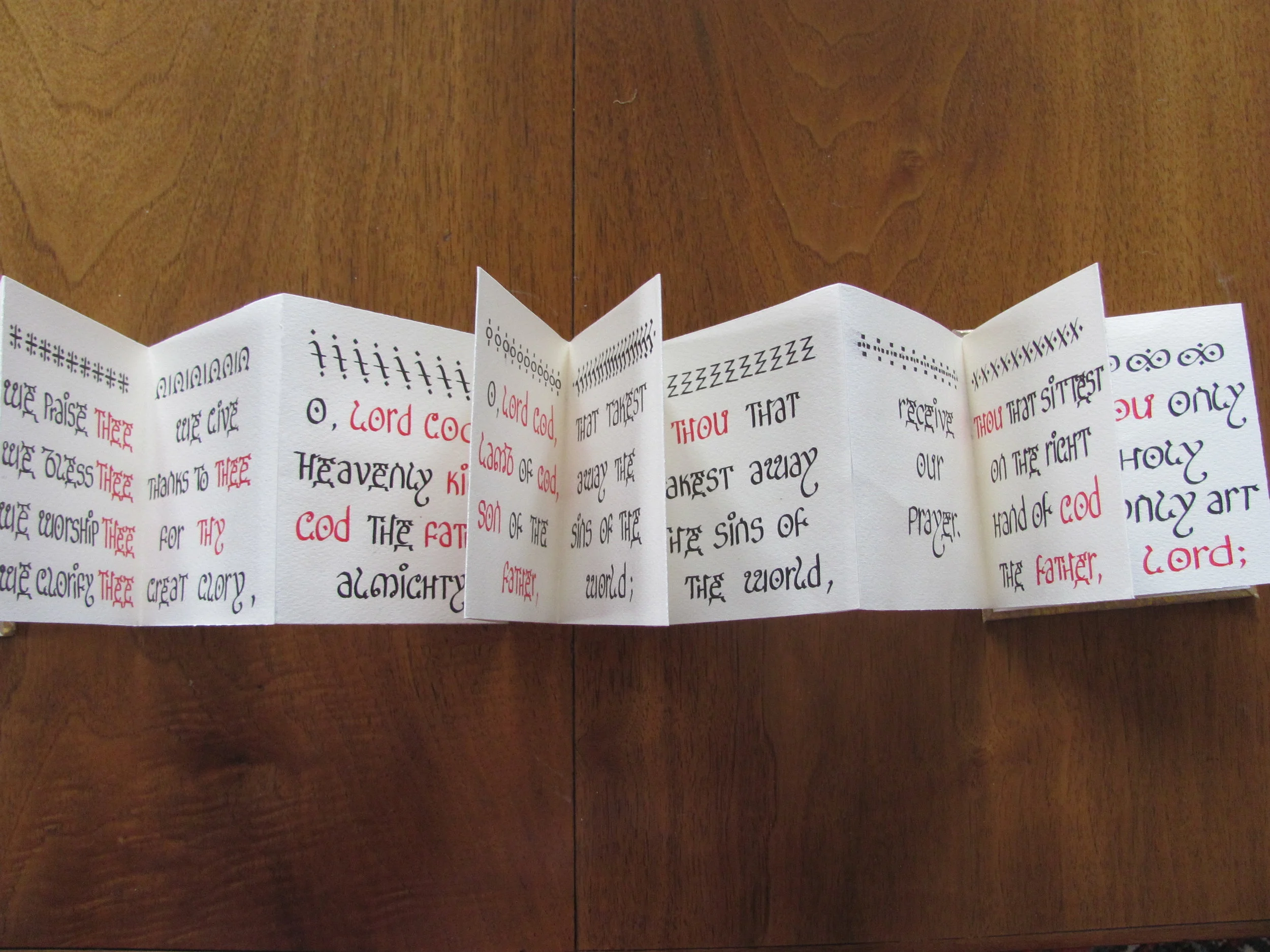 Coptic Gloria Concertina Book