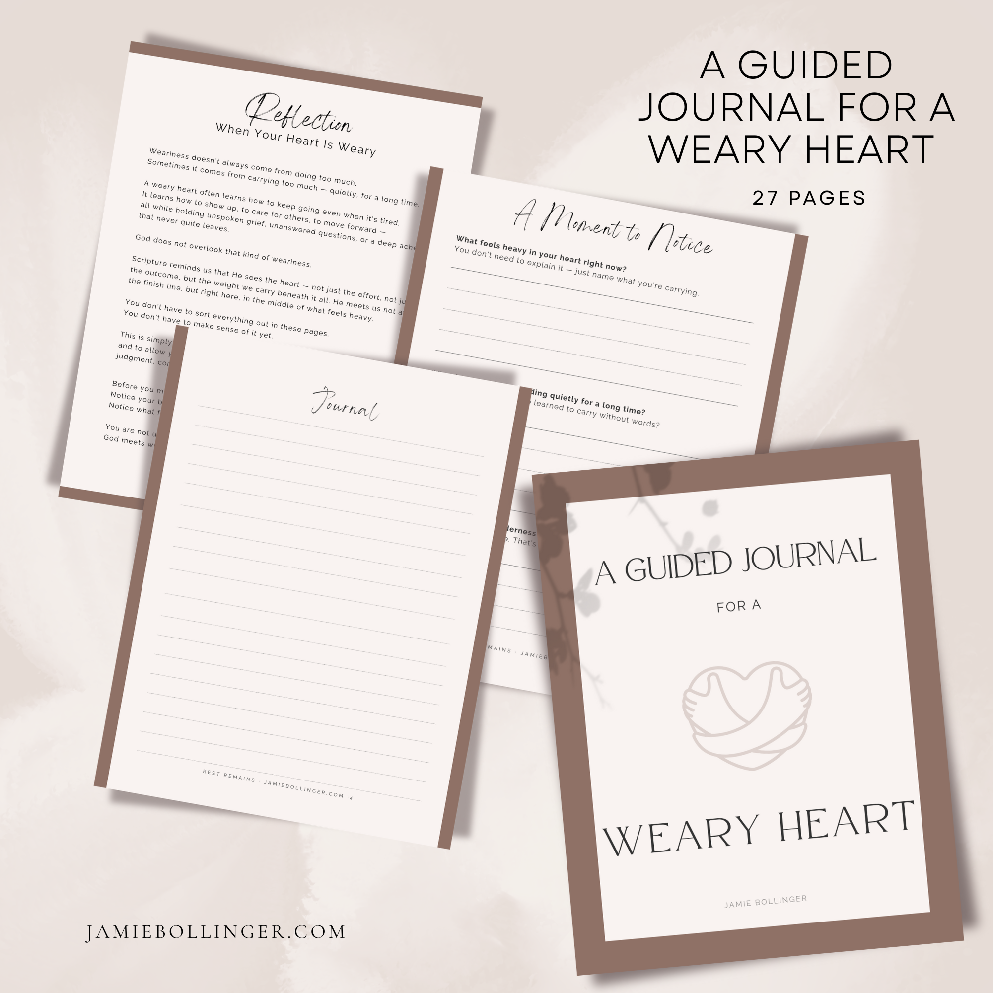 Rest for the Weary Heart guided devotional journal PDF