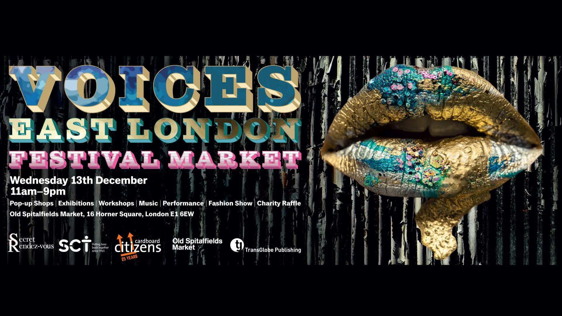 Come and see us at this creative event, eclectic market and exhibition- Christmas shopping has officially started! Paris Essex will be selling and showing lots of lovely knitted scarves and some blankets. Lots of things happening all day- Old Spitalfields market E1 6EW Click HERE Across eighty stalls focusing on art, fashion, lifestyle, food, music, publishing and charity fundraising, the Voices East London Market Festival will pair the characters and ideas shared in Maryam Eisler’s new publication Voices: East London. Co-curated by Mei-Hui Liu, founder of Secret Rendez-Vous, the event brings together the now famous creatives who began their careers at Old Spitalfields Market in the late 1990s. Part exhibition, part retail pop-up, part performance, this is a chance for established as well as upcoming East London personalities – all of whom have been involved in the area’s eclectic creative history – to come together and celebrate at the iconic Old Spitalfields Market.