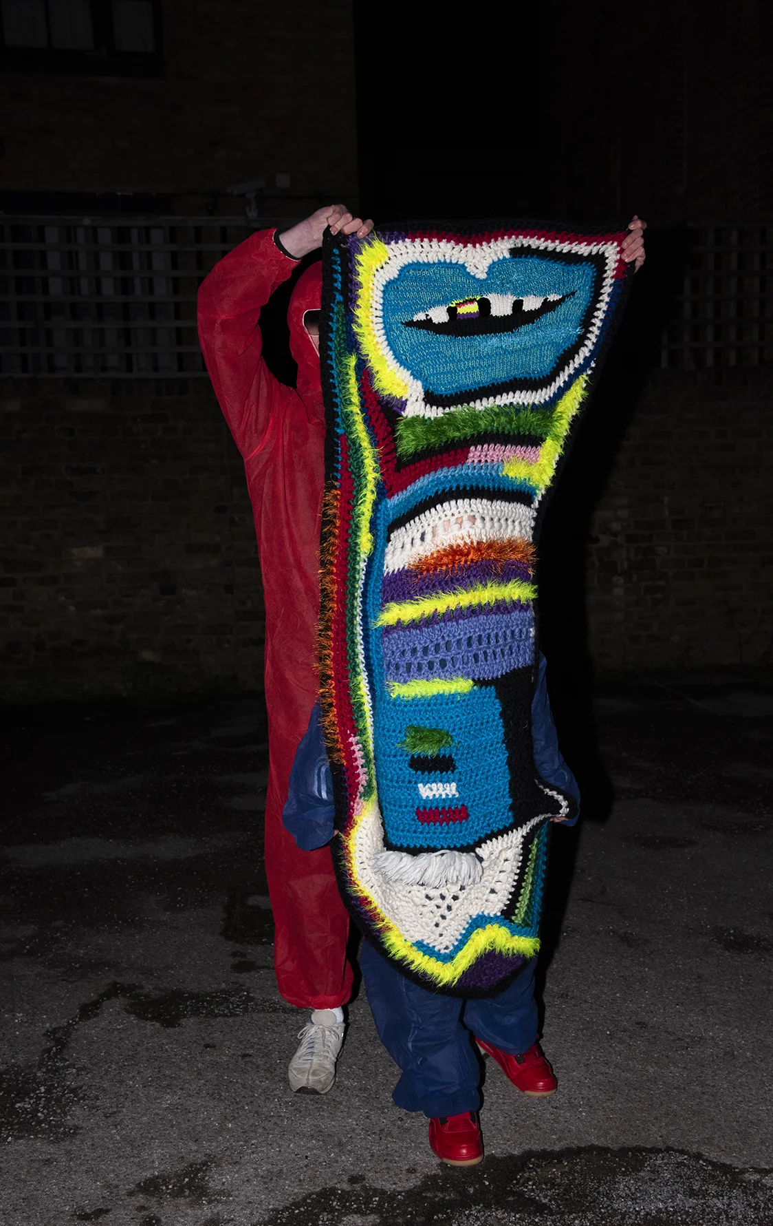 STRIPYTOOTH LONGLIPS Scarf Blanket