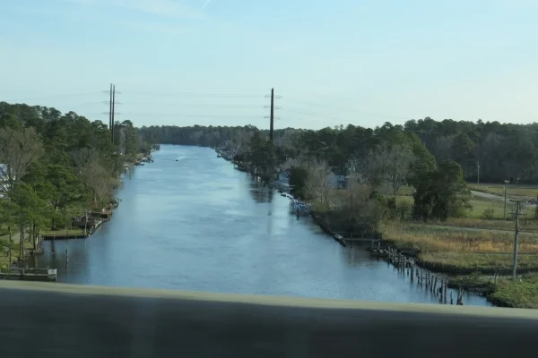 The ICW certainly looks different from the top of a bridge vs. going under it!