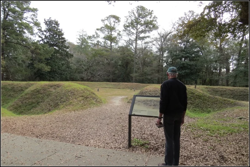 Reconstructed earthworks from Fort Raleigh