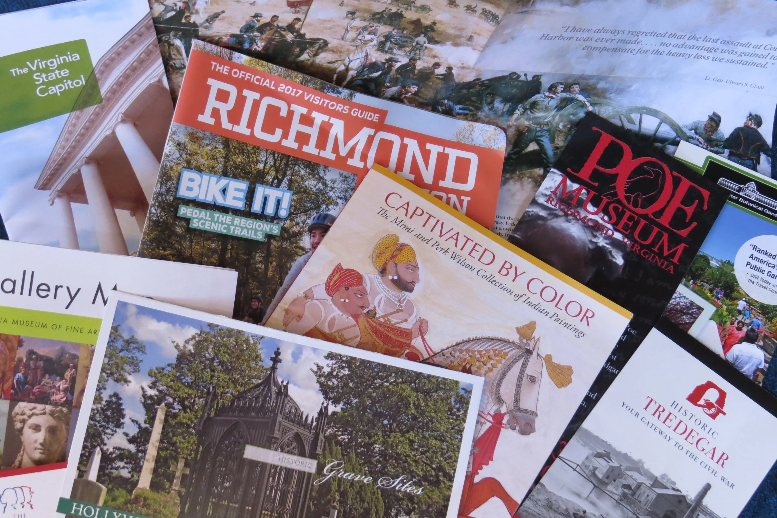 A bouquet of Richmond brochures