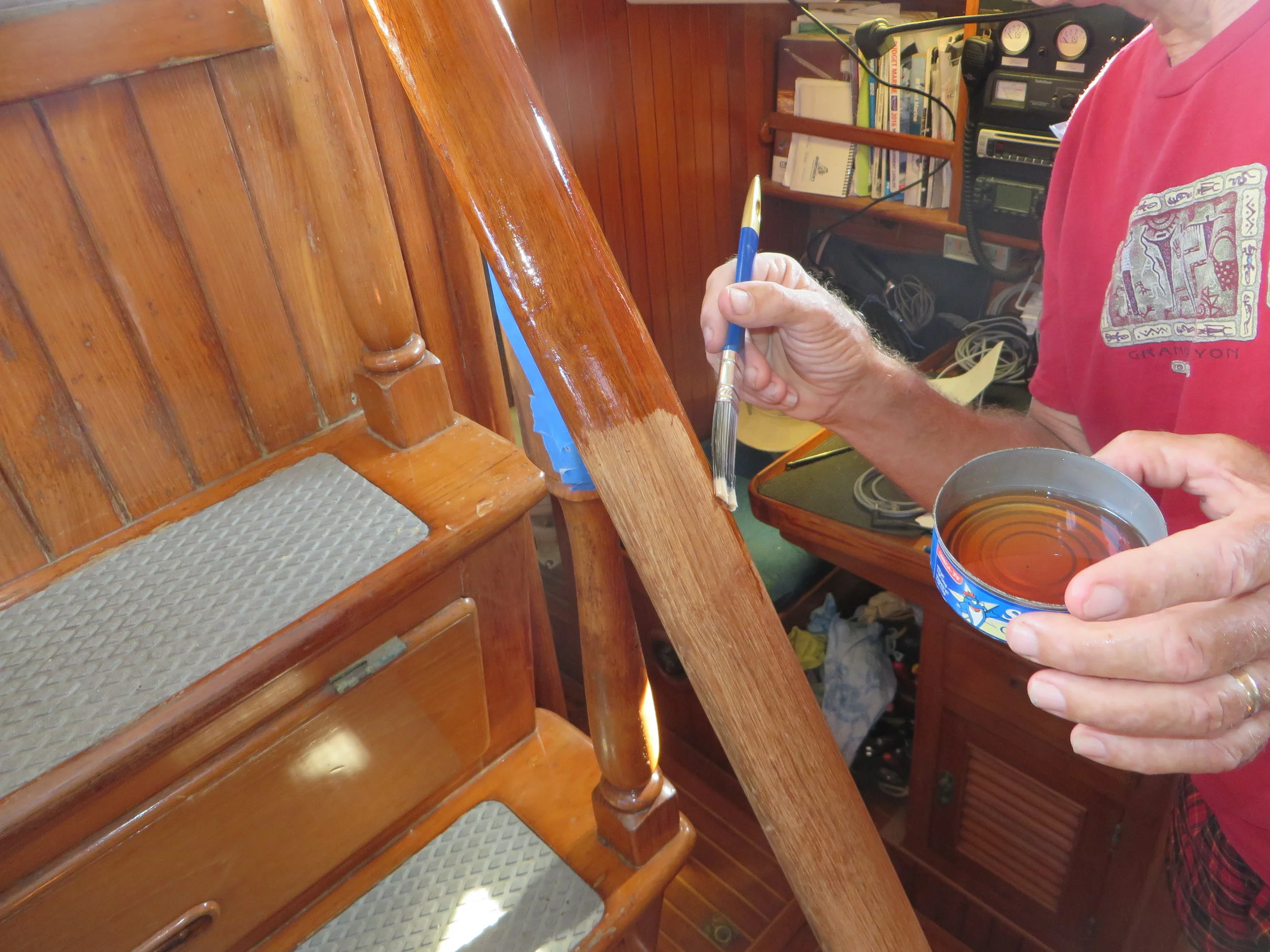 We're behind on the varnishing and need to catch up.