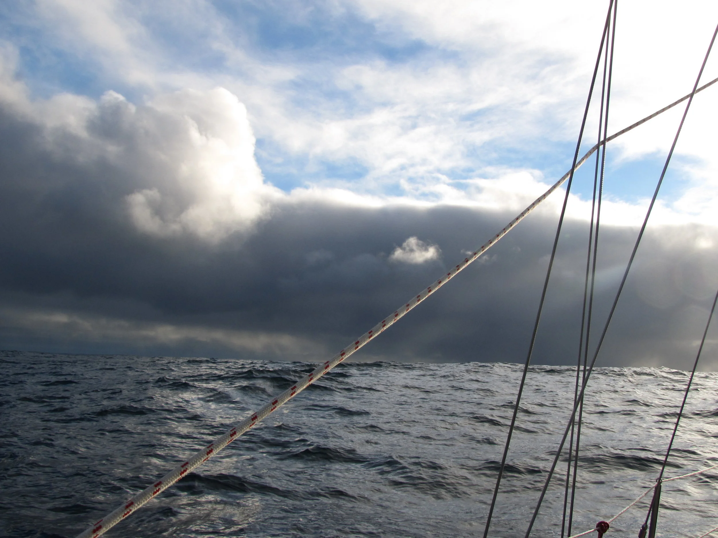 Squall approaching ... yikes!