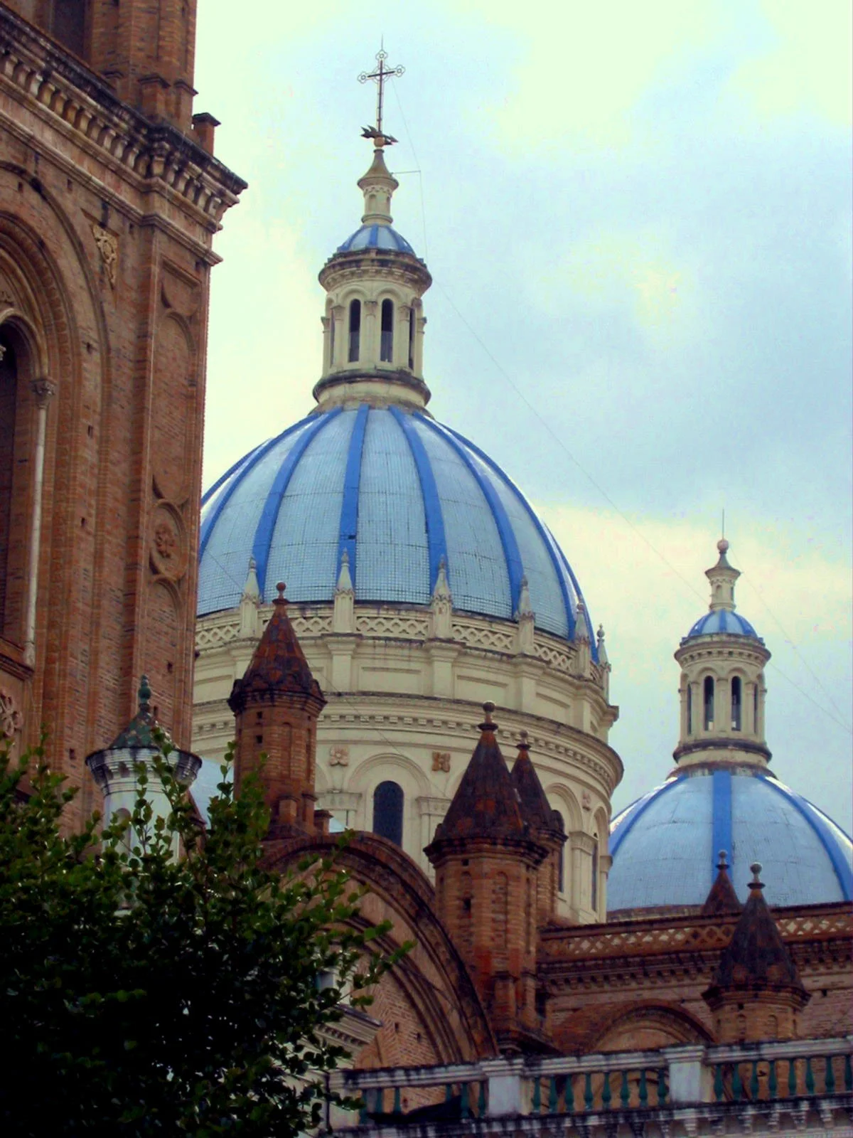 Cathedral domes in Cuenca, Ecuador