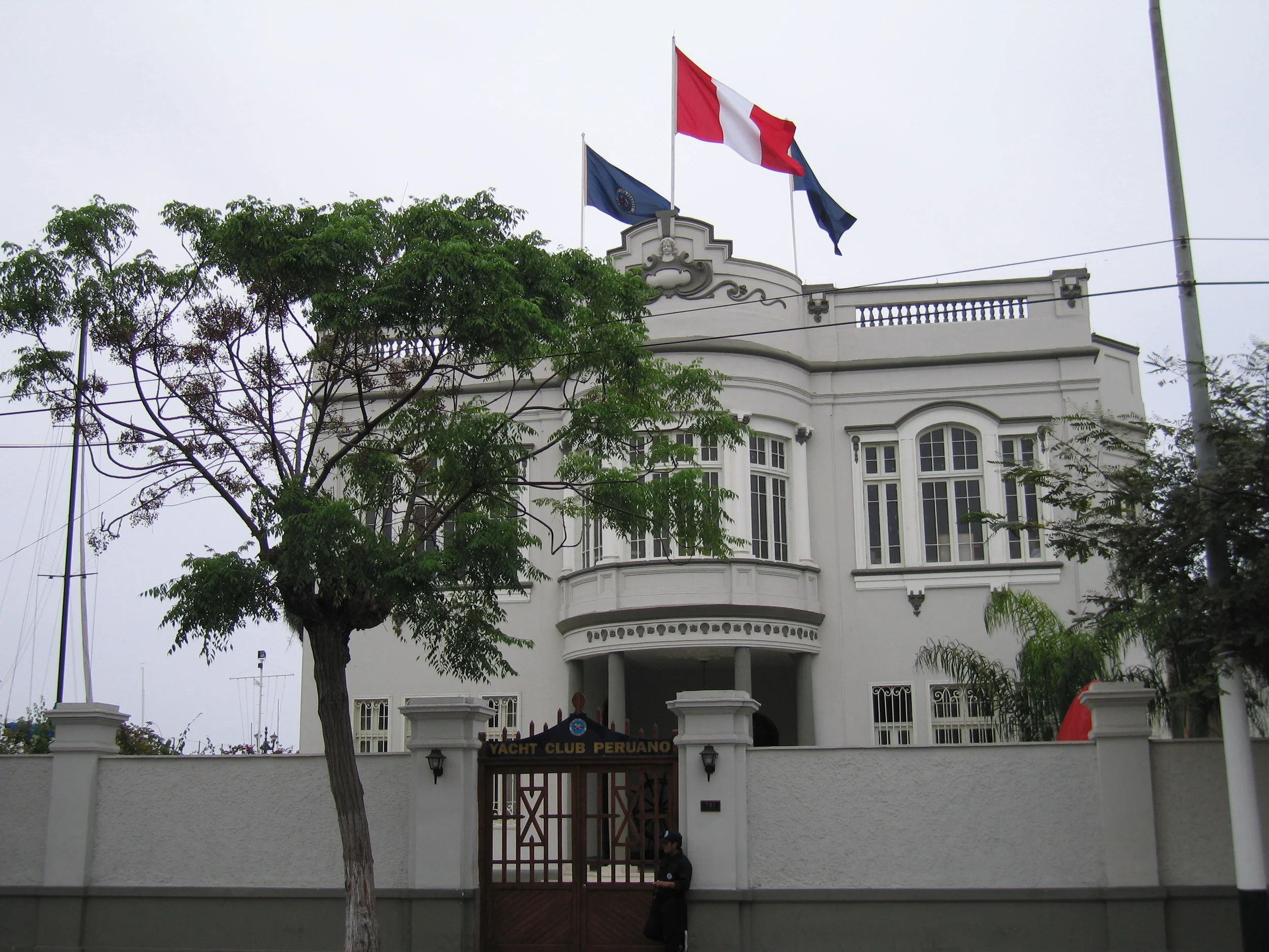 Beautiful and most hospitable Yacht Club Peruano in La Punta, Peru