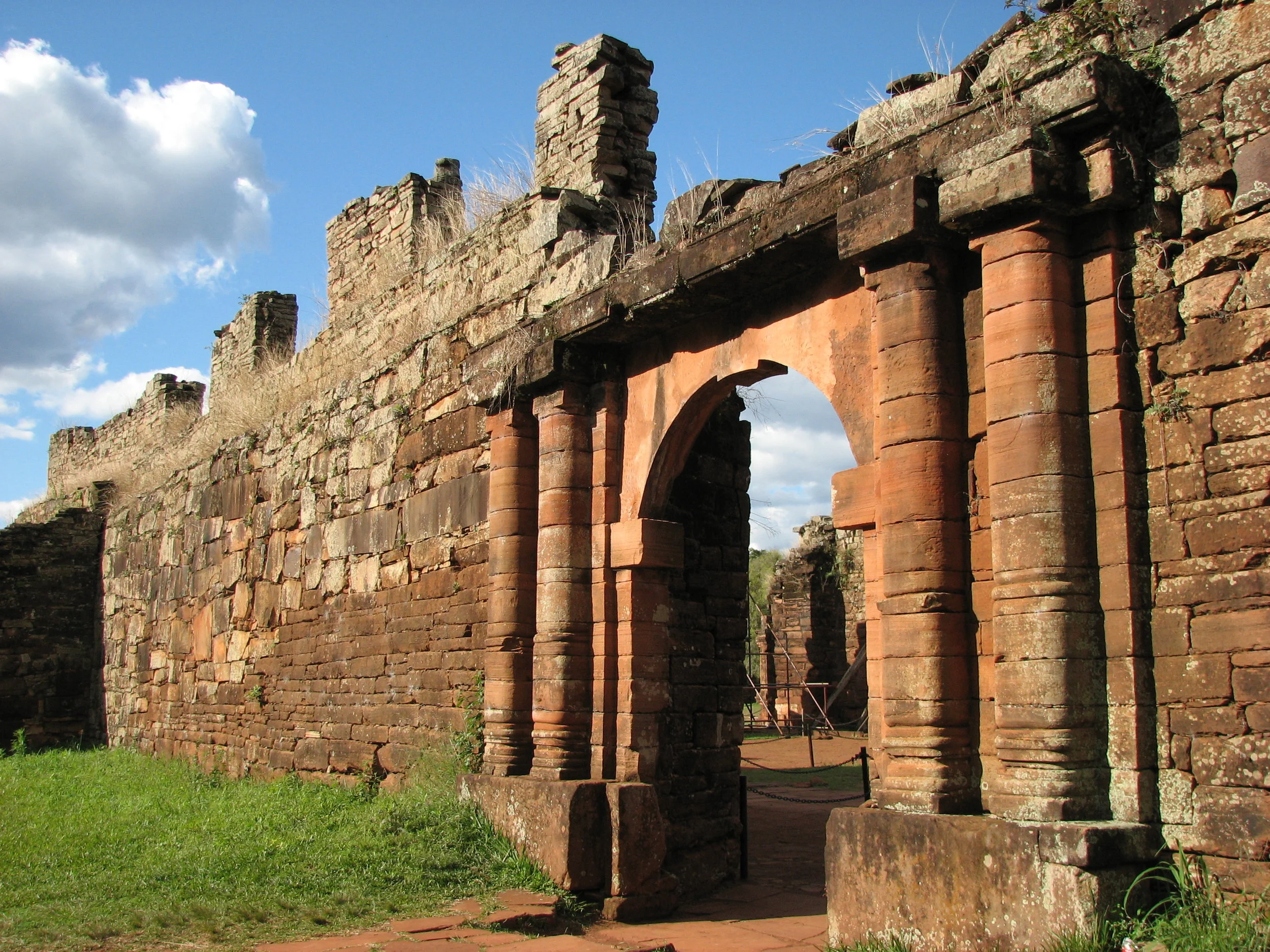The crumbling walls of the San Ignacio mission