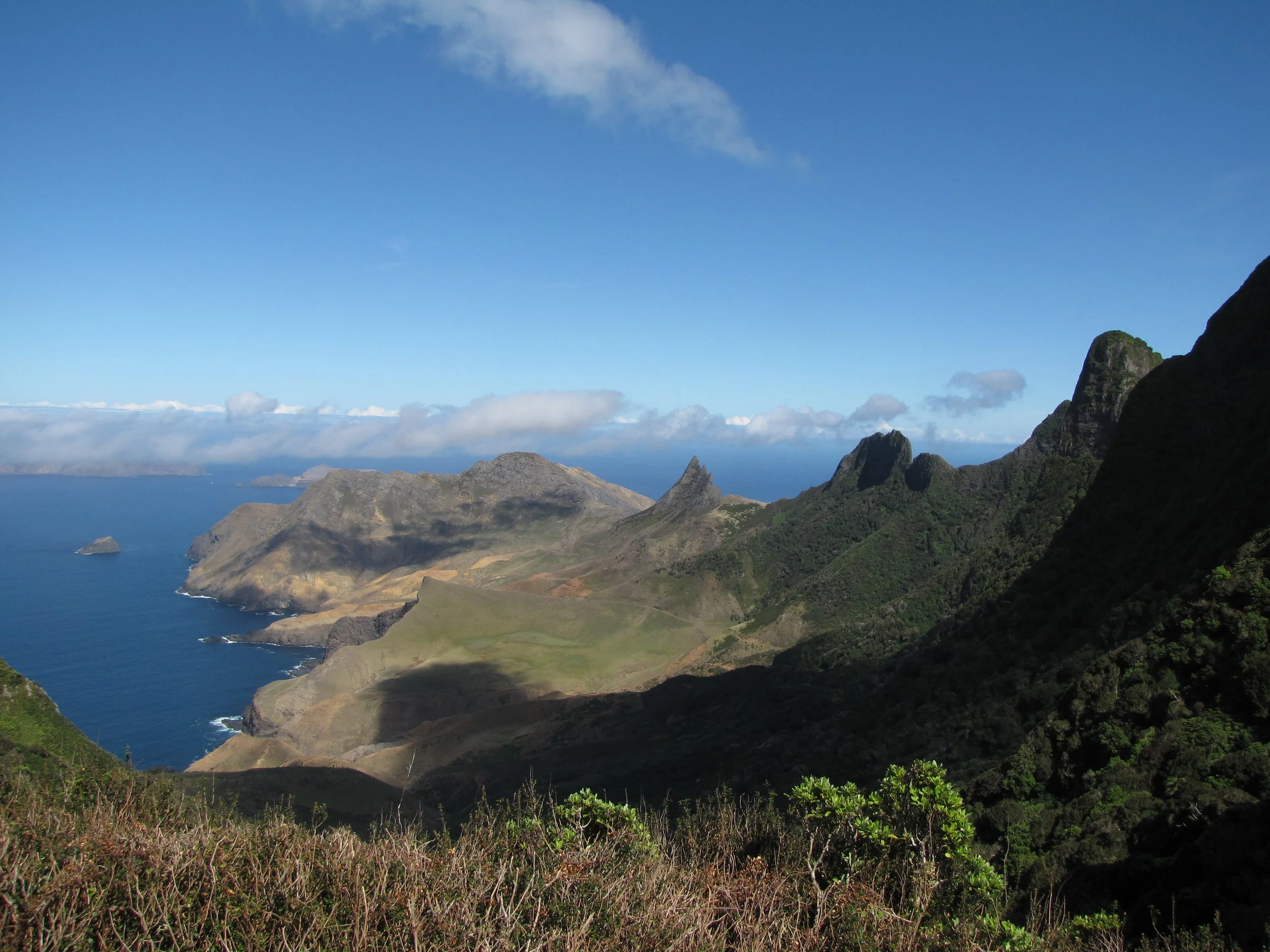 View from Selkirk's cave