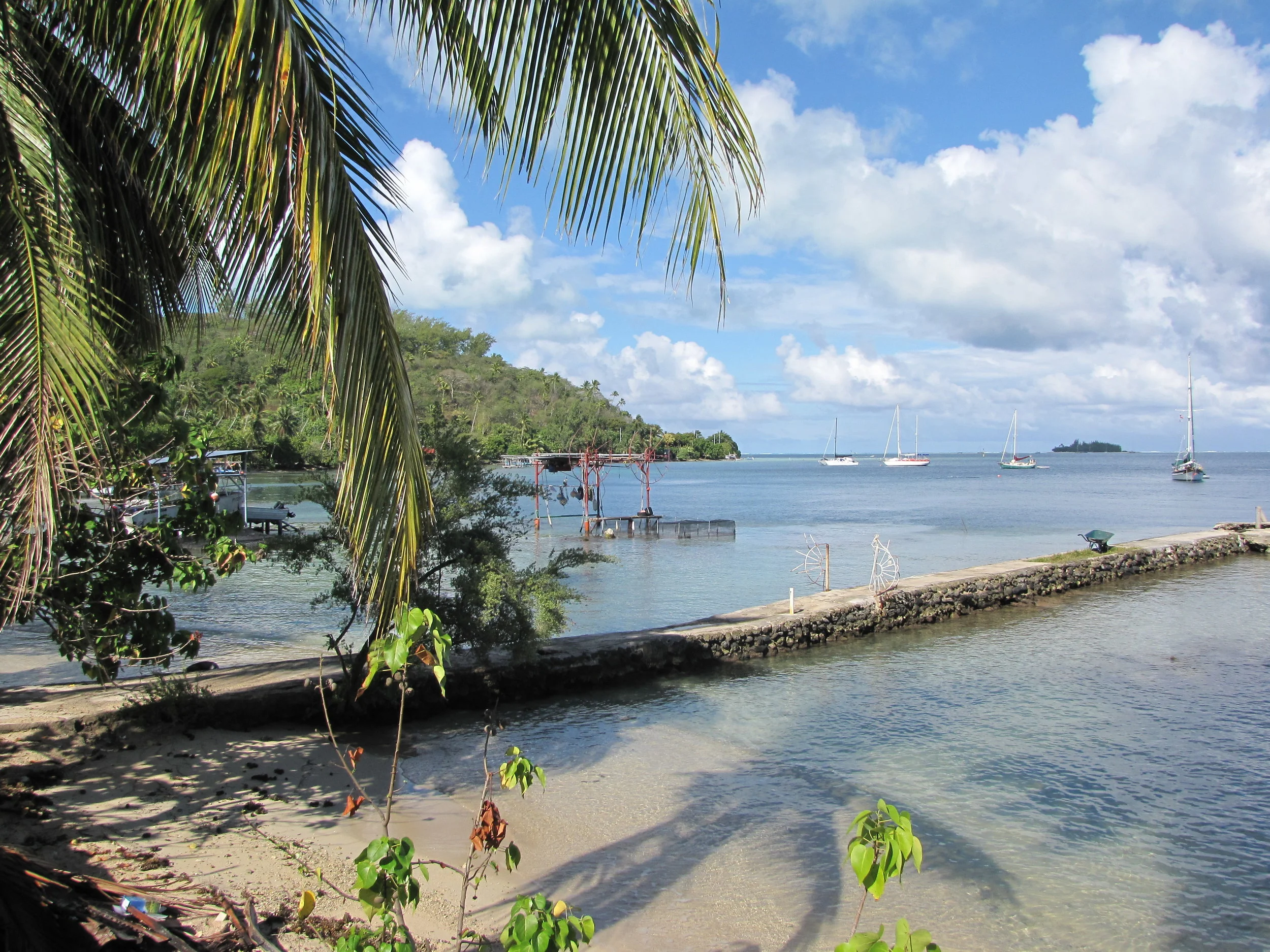 The anchorage in Bora Bora