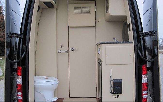 A commercial van conversion