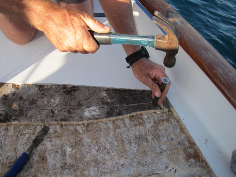 Removing a damaged core section