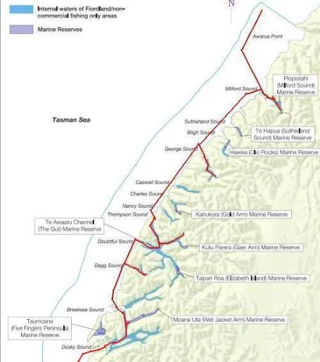 Our Fiordland route