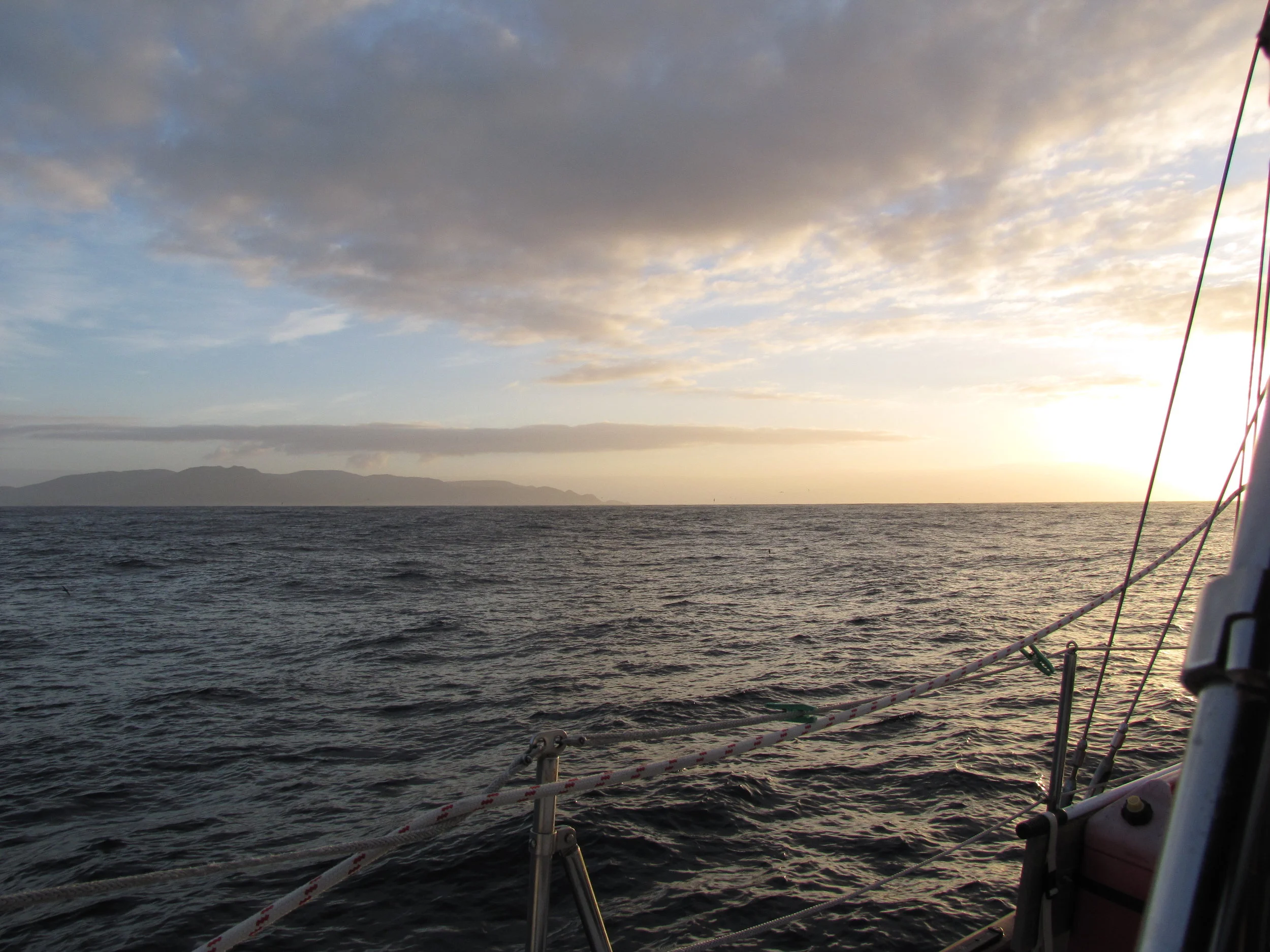 With a clear weather window, we rounded South West Cape at dawn.